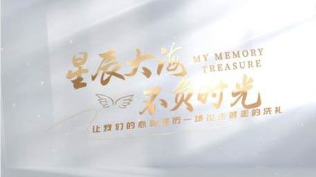 文艺气息文字标题动画片头AE模版