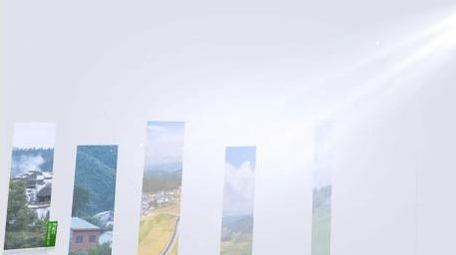 清新绿色乡村图文片头AE模板