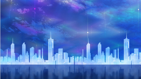 简洁商务科技城市背景视频