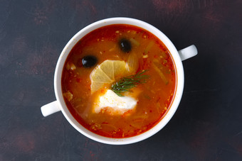 西餐汤粥美食摄影图