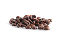 圆滚滚的咖啡豆摄影图