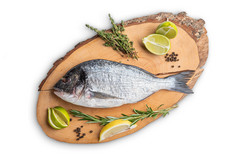 食物食品生鲜鲫鱼摄影图