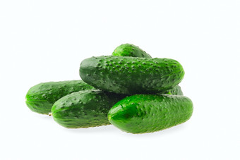 绿色小黄瓜美食摄影图