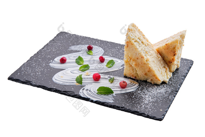 餐盘美食面包摄影图