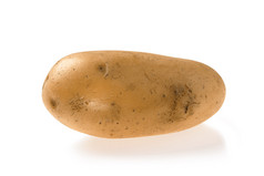 一颗新鲜的大土豆