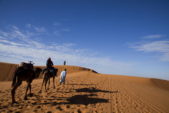 <strong>骑行</strong>骆驼进入沙漠