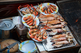 西餐丰盛的海鲜美食