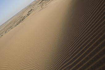 沙子沙洲沙漠荒漠黄沙摄影图片