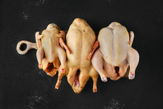 餐饮生肉鸡肉食材摄影图