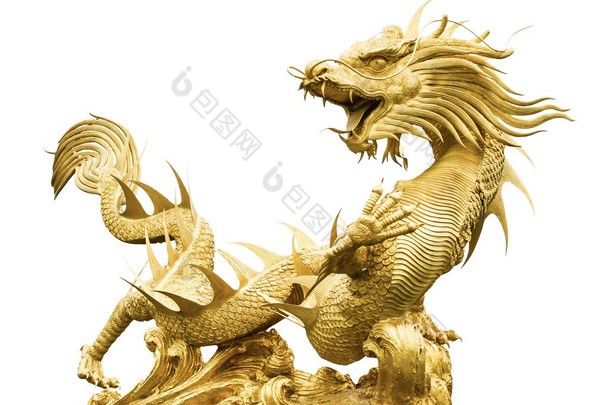 巨型金色中国龙