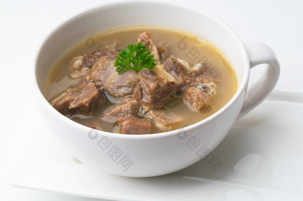 羊肉汤，汤 kambing