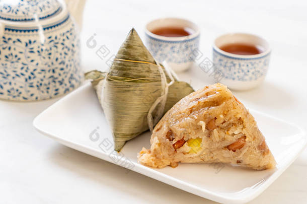 粽子或中国传统糯米水饺