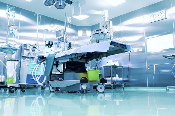 配备现代化设备的手术室.
