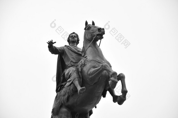 青铜骑士在圣彼得斯堡.