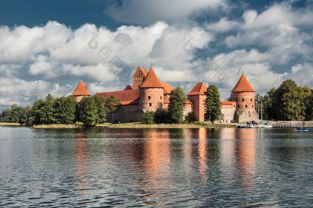 在立陶宛 trakai 岛屿城堡