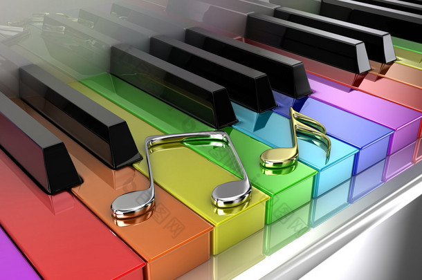 彩虹钢琴