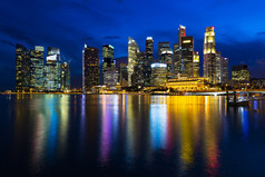 新加坡金融区与企业打造的景观