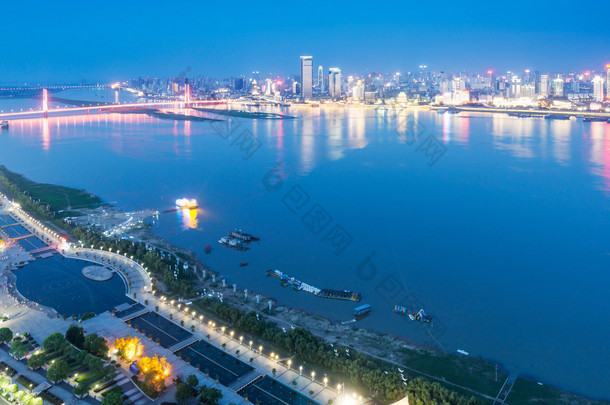 Beautiful cityscape at Nanchang China