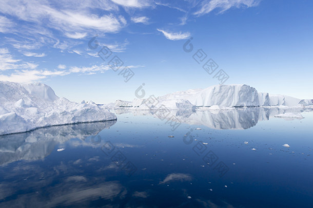 自然和风景的格陵兰岛.