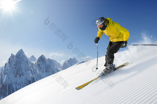 高山滑雪运动员