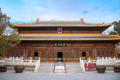 大慈大悲堂- -中国北京北海公园天王寺的大殿
