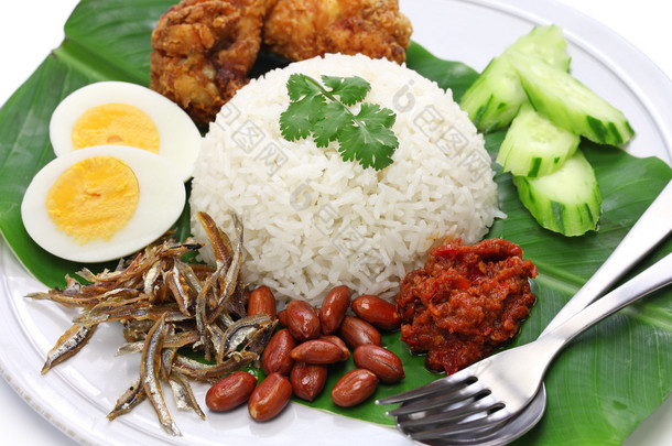 椰浆饭，椰浆饭，马来西亚美食