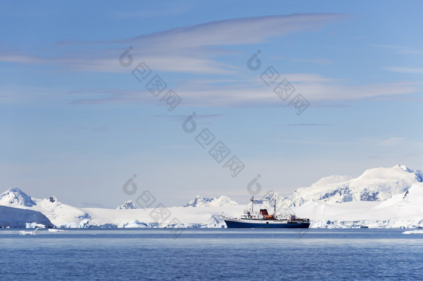 自然和风景的南极