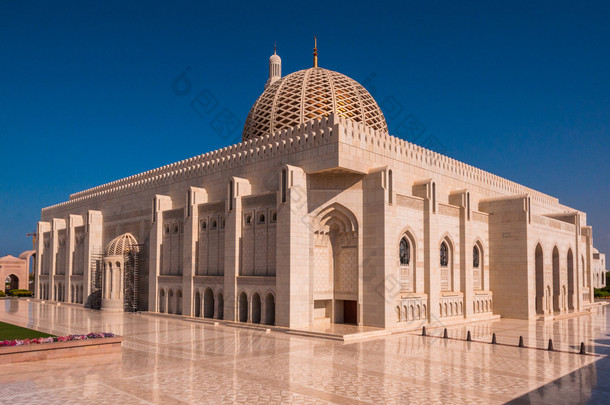 苏丹卡布斯清真寺马斯喀特，阿曼