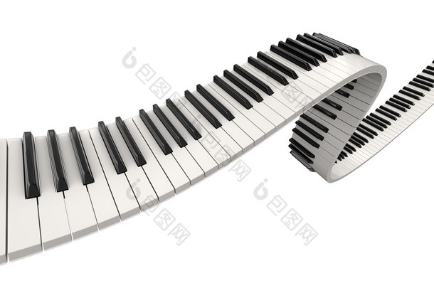 钢琴键 (包括剪切路径)