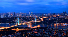 bhosphorus 桥土耳其伊斯坦布尔
