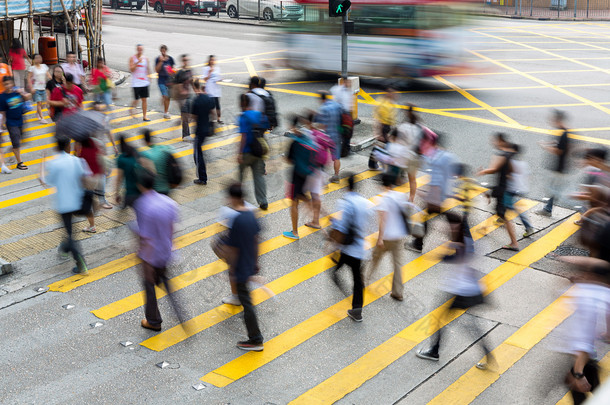 香港繁忙的街道