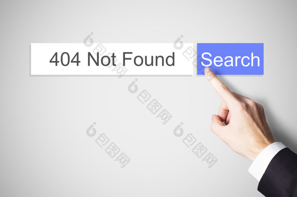 手指推 web 搜索按钮 404 未找到错误
