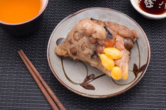 黄茶，粽子粽子或亚洲中国粘 s