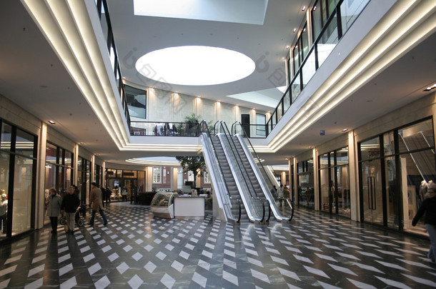 购物商场和自动扶梯