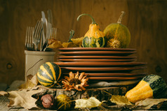 感恩节餐桌布置与装饰