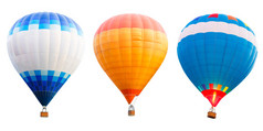 五颜六色的热气球