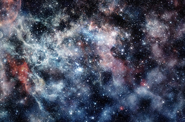 繁星的外层空间背景纹理。这幅图像由美国国家航空航天局提供的元素.