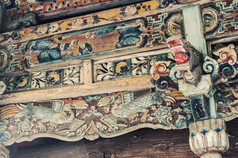 中国古老的多彩屋檐