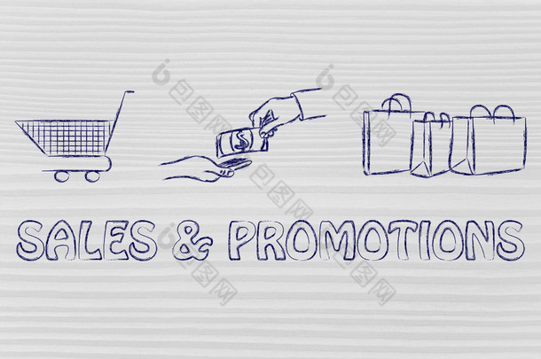 Sales & promotions illustration