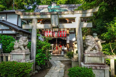 建筑在 Chion-在寺庙庭院里, 京都, 日本