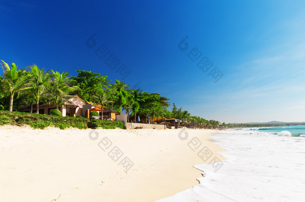 美奈白色的沙质海滩，越南。亚洲 