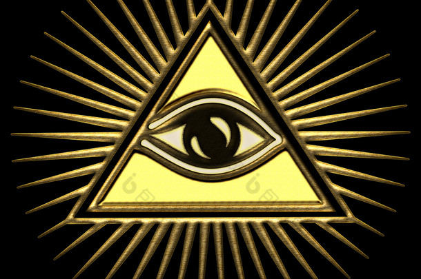 所有看见眼的无所不知的神-眼睛的普罗维登斯-象征