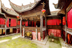 精美的中国古戏台