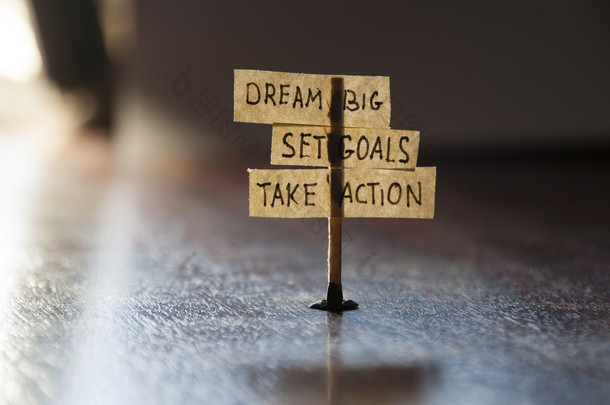 梦想远大，设定目标，采取行动