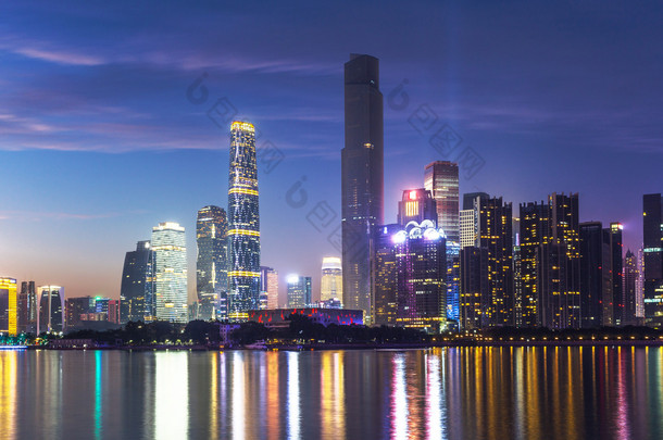 <strong>广州</strong>珠江新城 Cbd 夜景