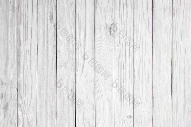 白色木板作为纹理和背景