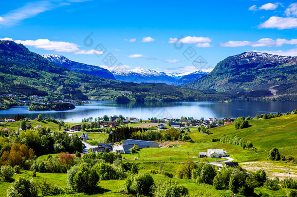 美丽的大自然挪威.