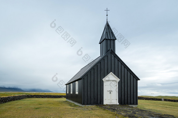 在冰岛北部的 Budir 黑人<strong>教堂</strong>