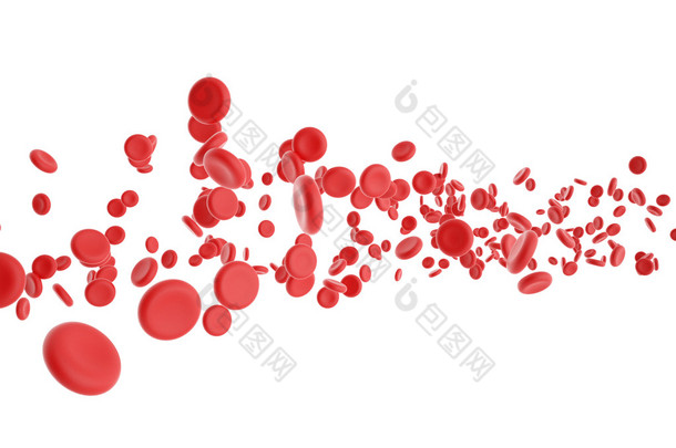红血细胞的插图
