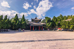 西安，中国-2014 年 7 月 21 日︰ 森林的碑林博物馆
